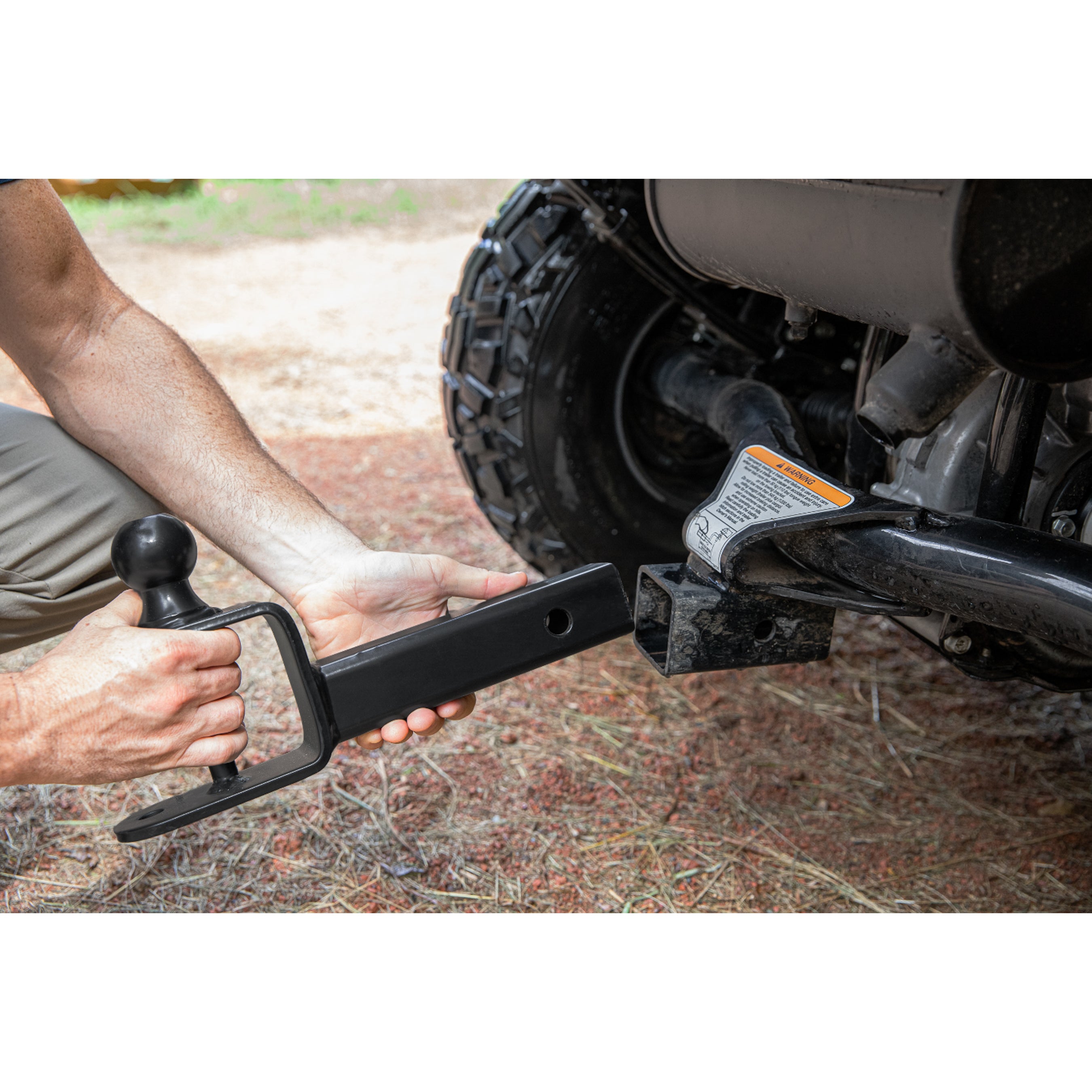 Black Boar ATV / UTV Extended Ball Mount, 1 7/8-Inch Ball, 2-Inch Shank - Black Boar ATV