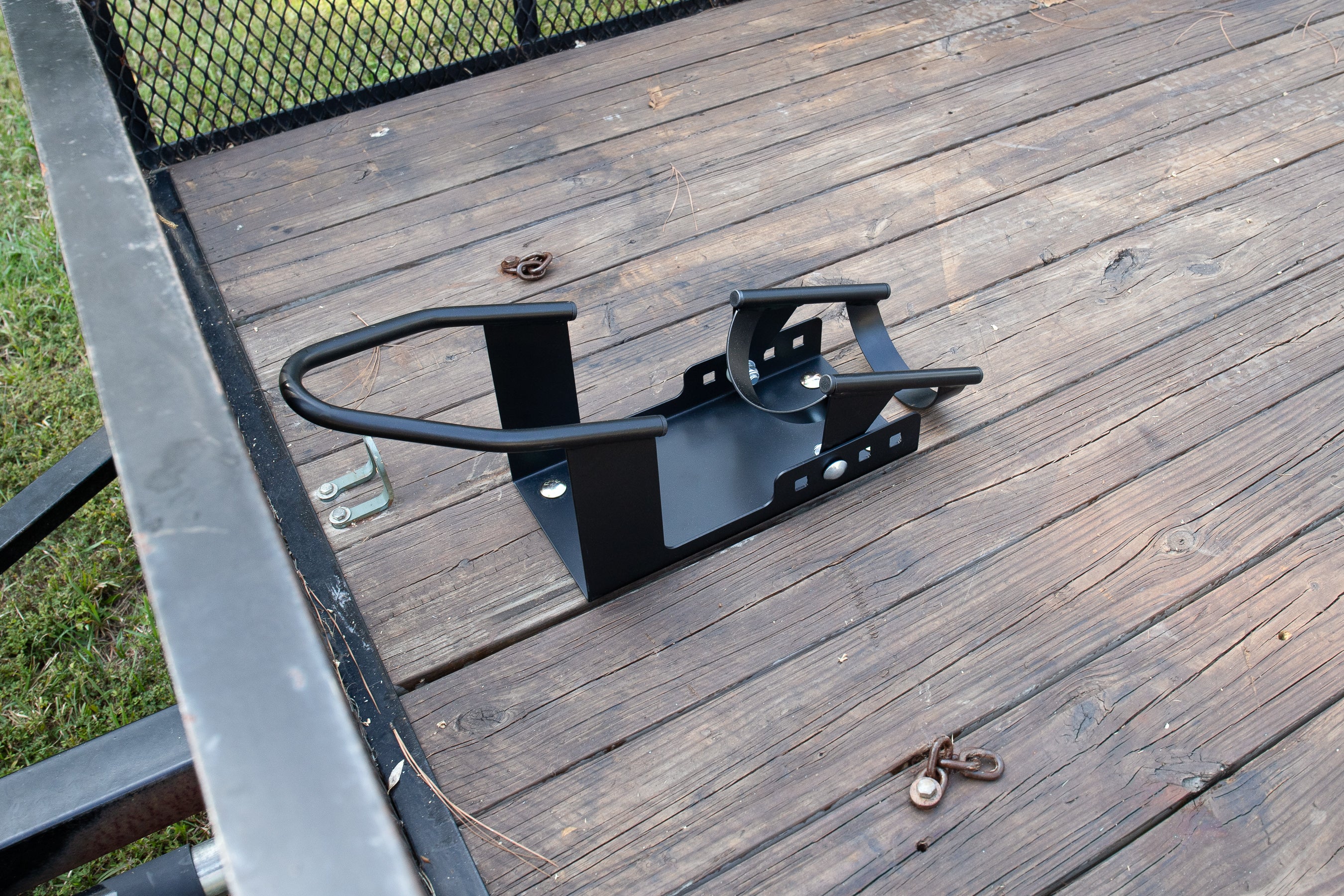 Black Boar Motorcycle Wheel Chock with Handlebar Straps - Black Boar ATV