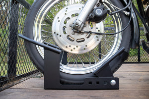 Black Boar Motorcycle Wheel Chock with Handlebar Straps - Black Boar ATV