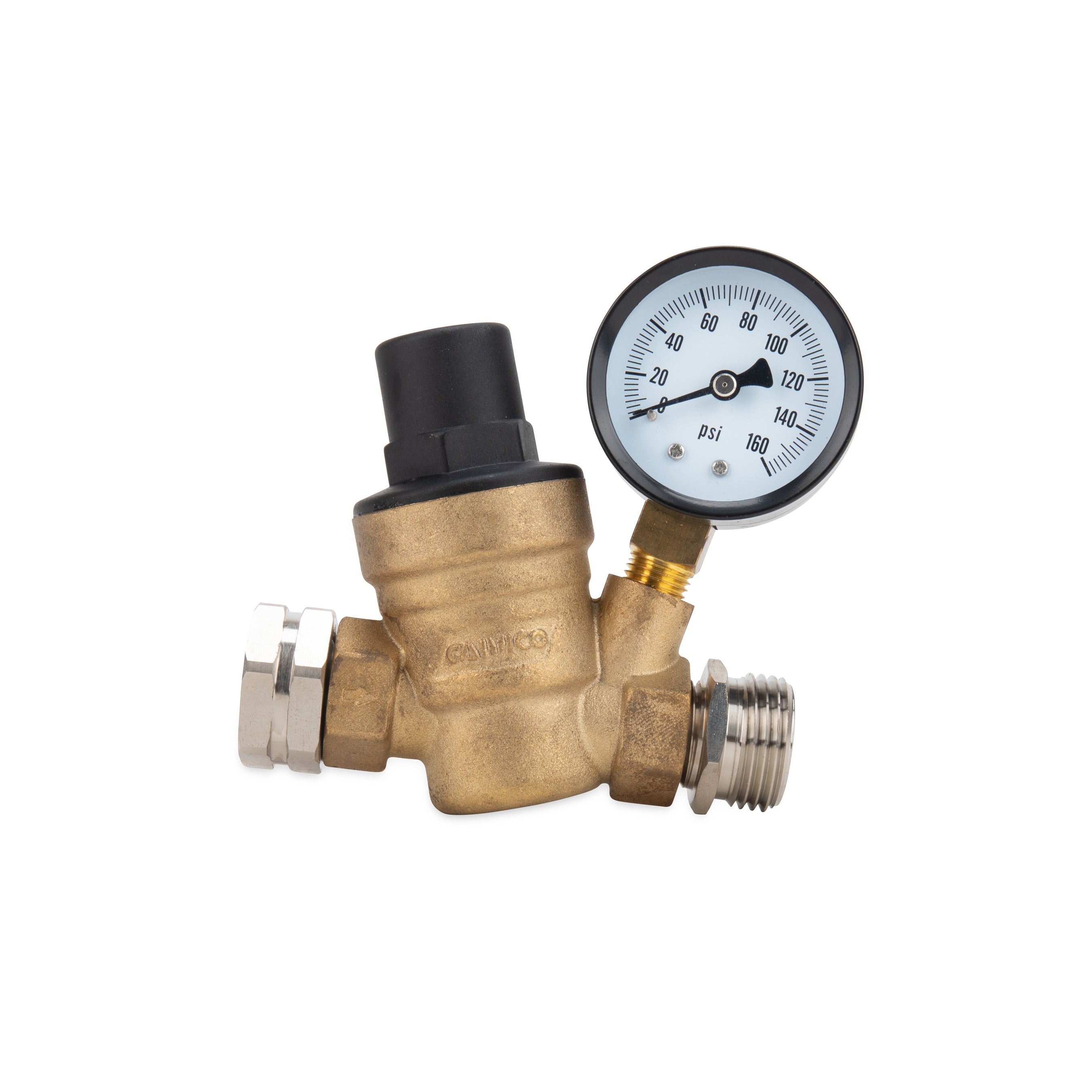 Camco Adjustable Water Pressure Regulator Brass