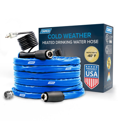 Camco Heated Drinking Water Hose, -40° F, 50-Foot, 5/8-Inch ID