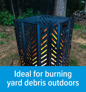 Camco Large Burn Bin, 47-Inch - Black Boar ATV