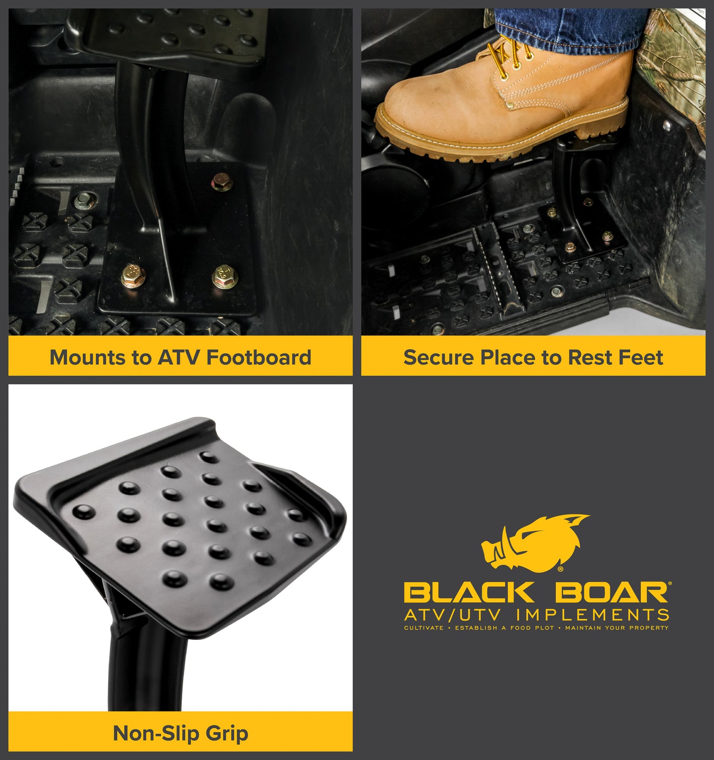 Black Boar ATV Foot Pedestal