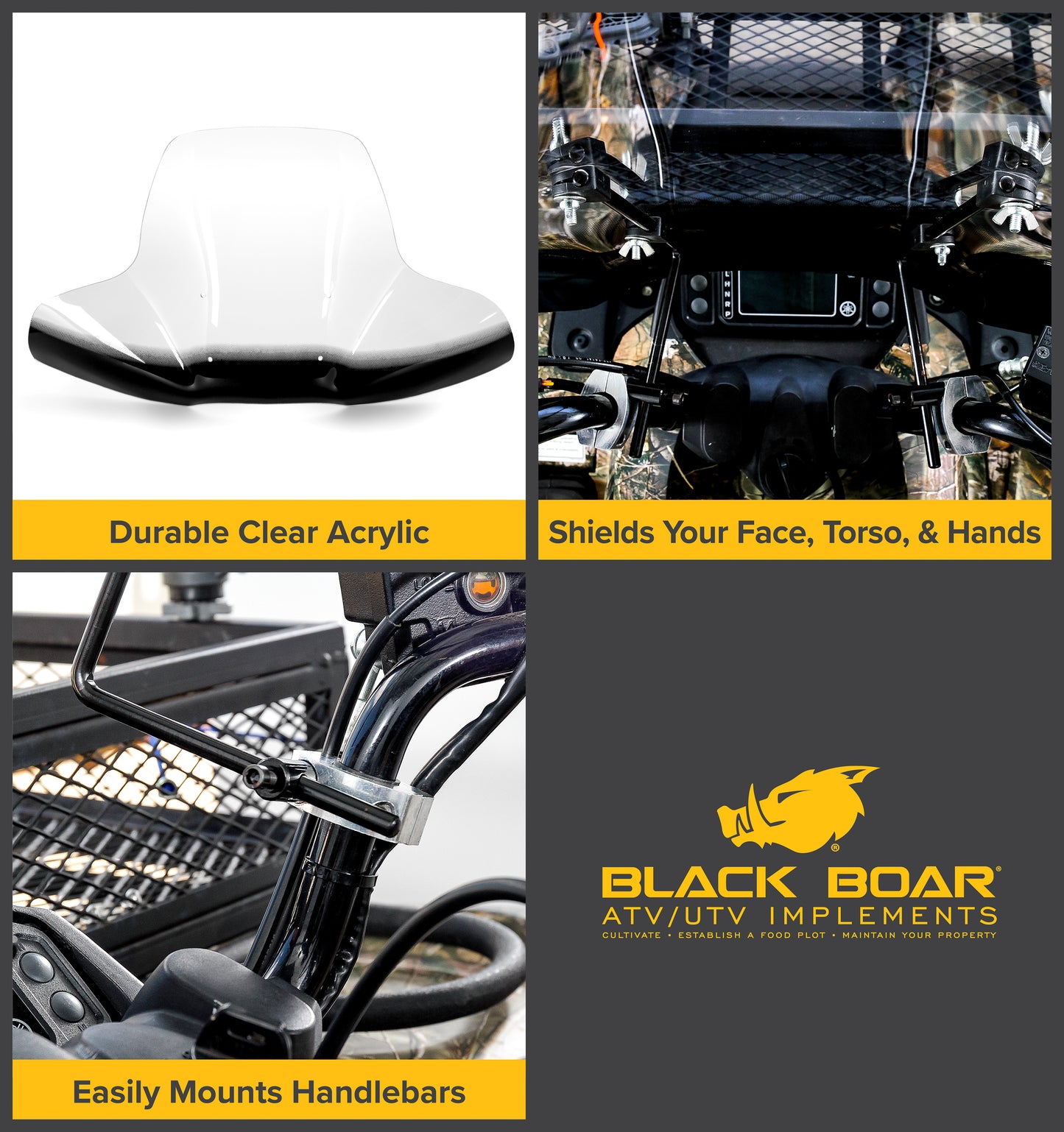 Black Boar ATV Windshield