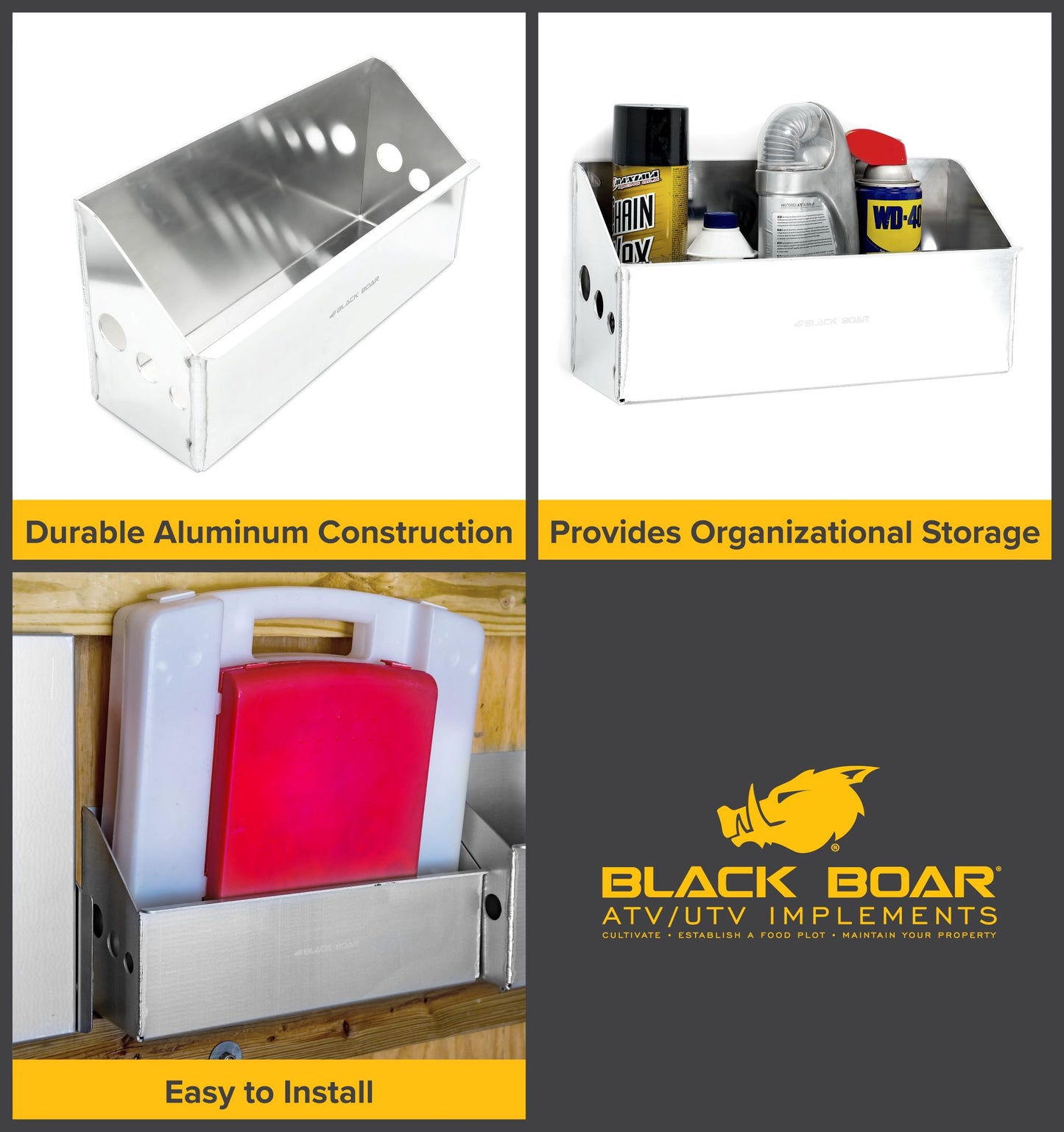 Black Boar Aluminum Small Universal Storage Container