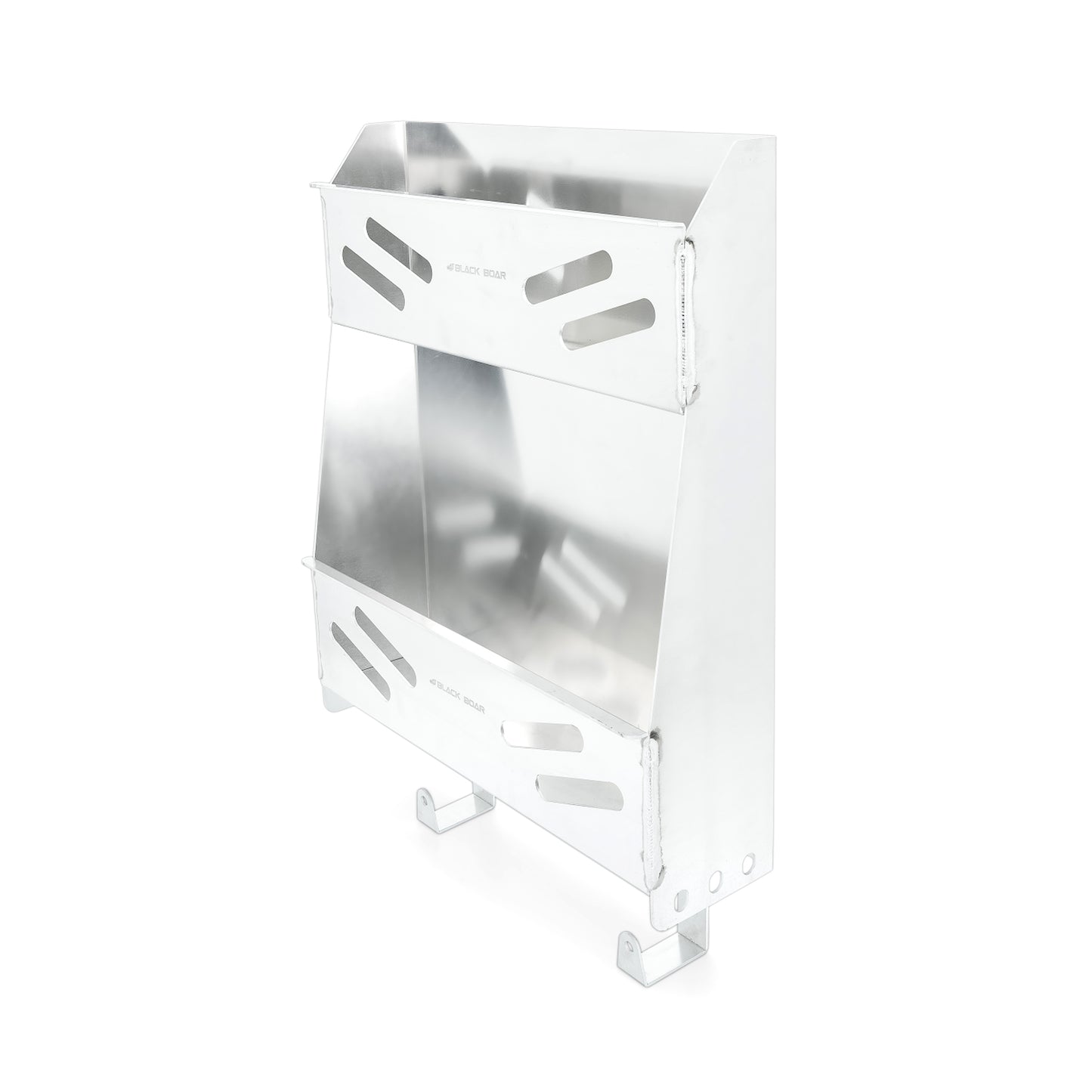 Black Boar Aluminum Small Storage­ Shelves with Integrated Hooks
