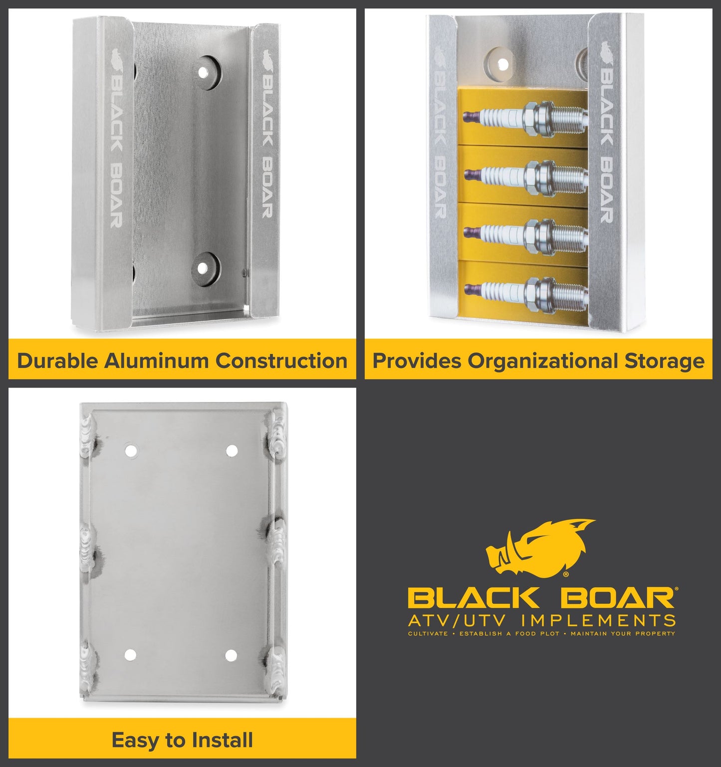 Black Boar Aluminum Spark Plug Holder (5 Plug Holder)